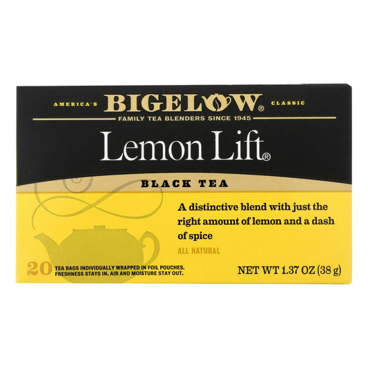 Bigelow Black Tea Lemon Lift - 20 per Pack (6 Packs Total)