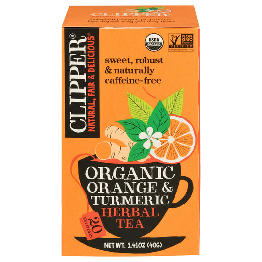 Clipper Tea Orange Turmeric Organic 1.41 Oz (Pack of 6)