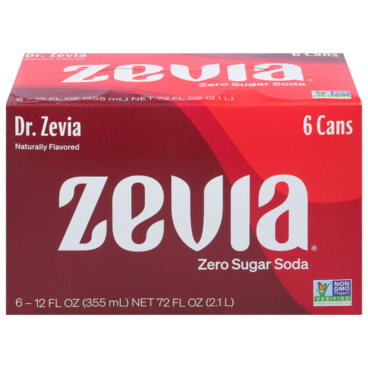 Zevia Soda Dr. Zevia 72 FO (Pack of 4)