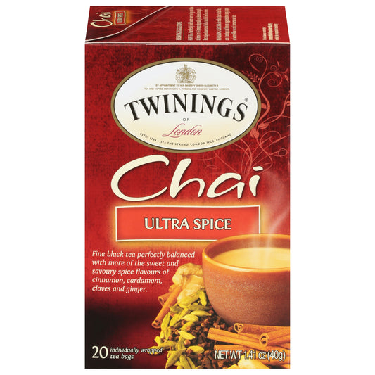 Twining Tea Tea Chai Ultra Spice 20 Bag (Pack of 6)