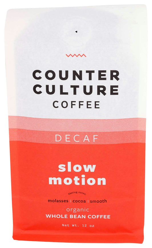 Counter Culture Decaf Slow Motion Organic Whole Bean Coffee - 12 Ounce (Pack of 6)
