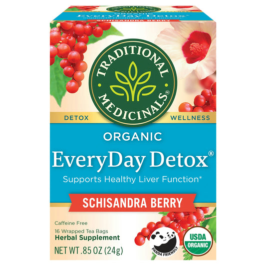 Traditional Medicinals Tea Everyday Detox 16 Bag (Pack of 6)