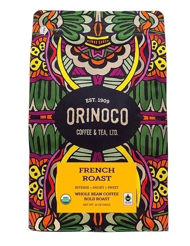 Orinoco Coffee & Tea Ltd - Coffee French Rst Whole Bean Ft - 12 oz (Pack of 6)