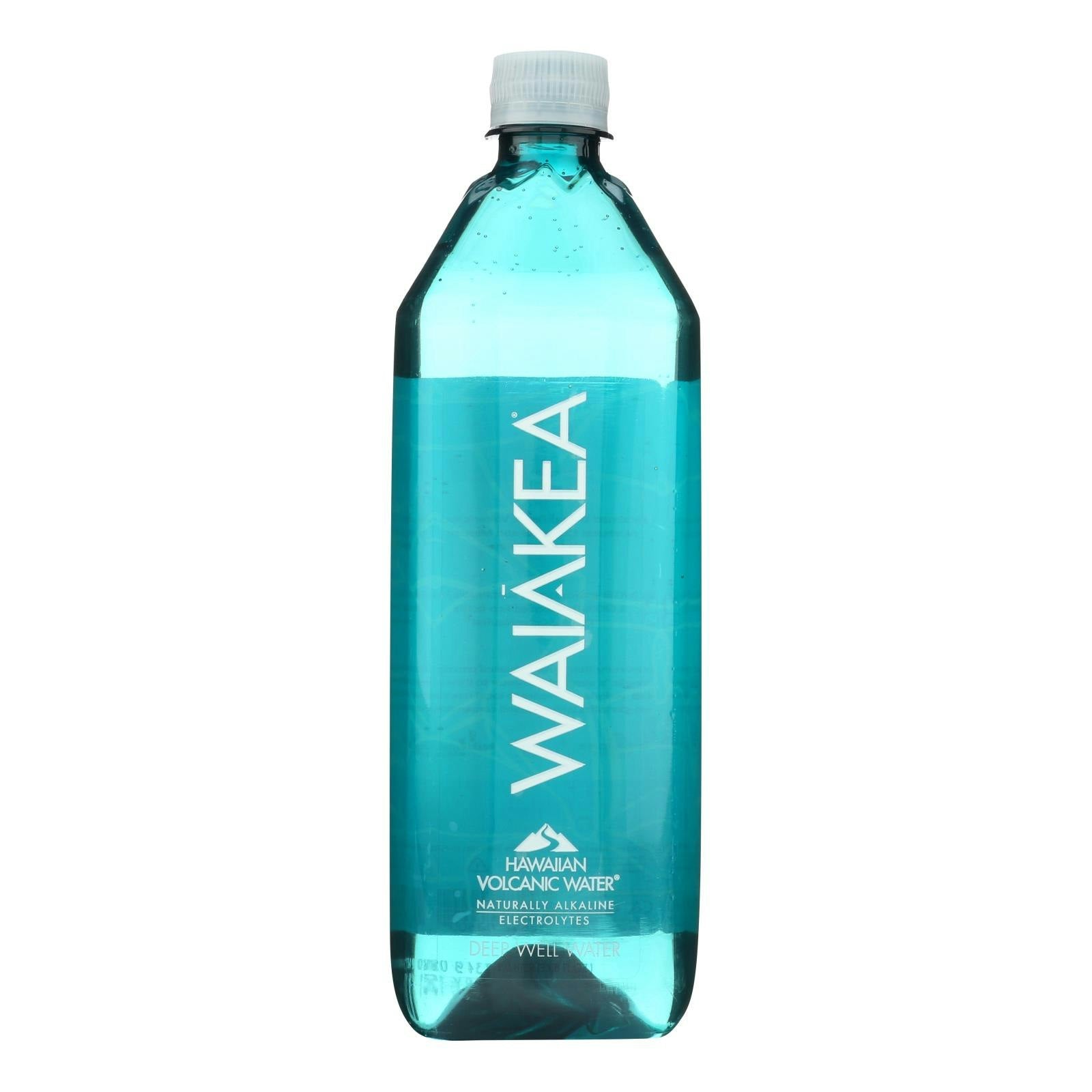 Waiakea Naturally Alkaline Hawaiian Volcanic Bottled Water 33.8 fl. oz (Pack of 12)
