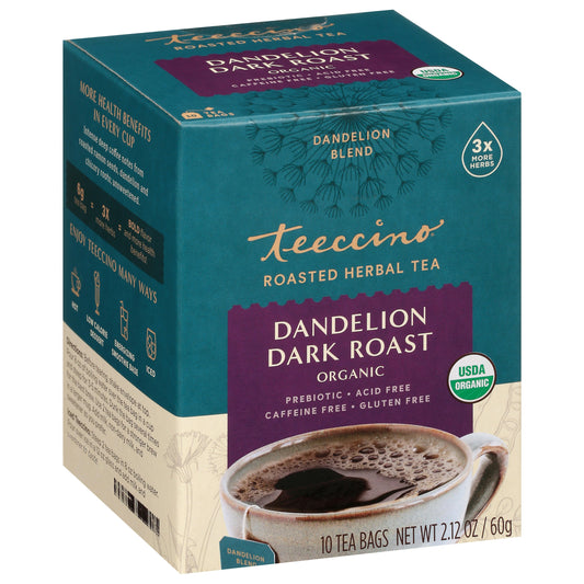 Teeccino Tea Dlion Dark Roast Single Serve