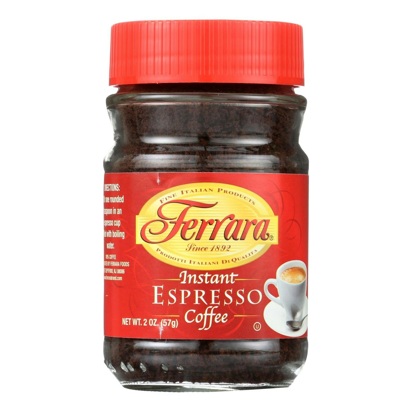 Ferrara Instant Espresso 2 oz (Pack of 12)