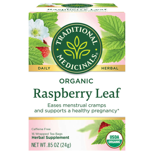 Traditional Medicinals Tea Raspberry Leaf 16 Bag (Pack of 6)