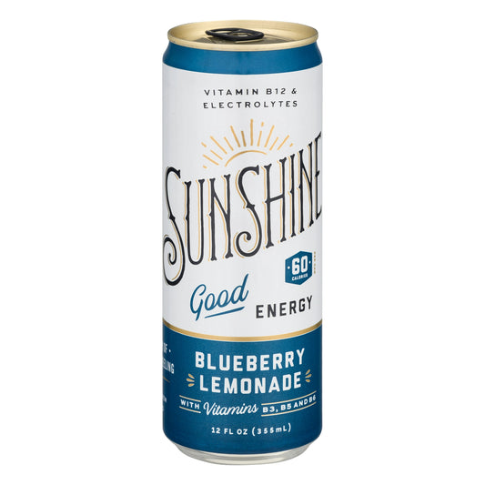Sunshine Drink Energy Blueberry Lemonade 12 FO (Pack of 12)