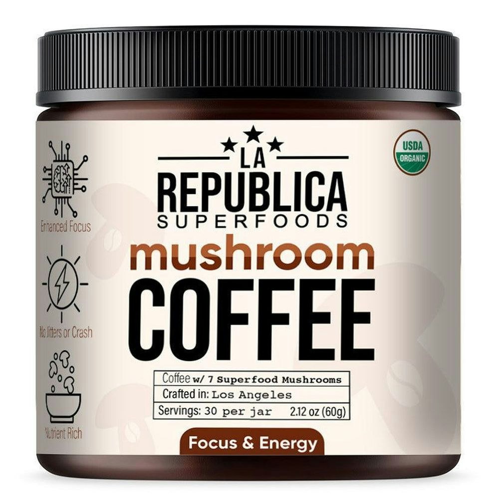 La Republica Organic Mushroom Coffee with 7 Superfood Mushrooms