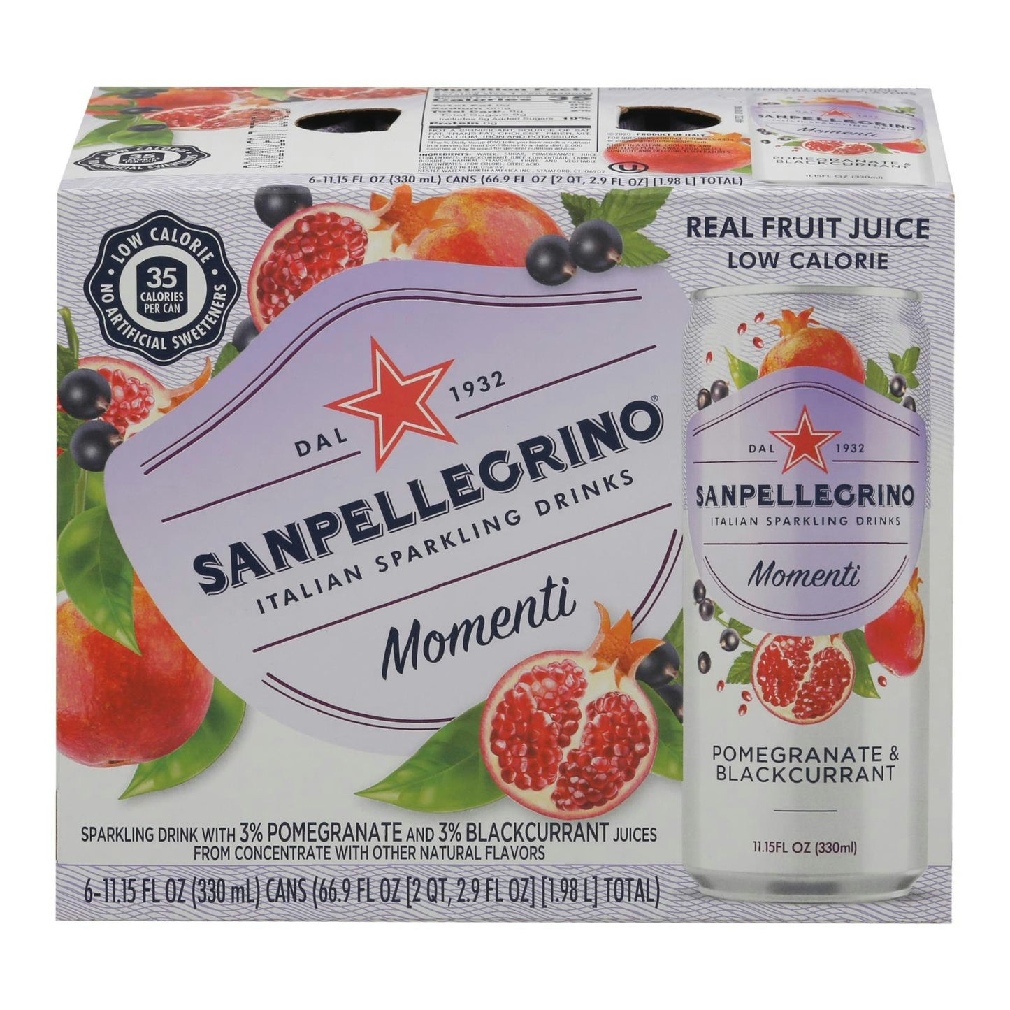 San Pellegrino Beverage  Sparkling Pomegranate Blackcurrant