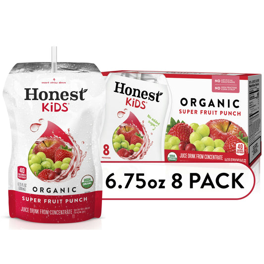 Honest Kids Juice Super Fruit Punch 8Pk 54 fl oz (Pack of 4)