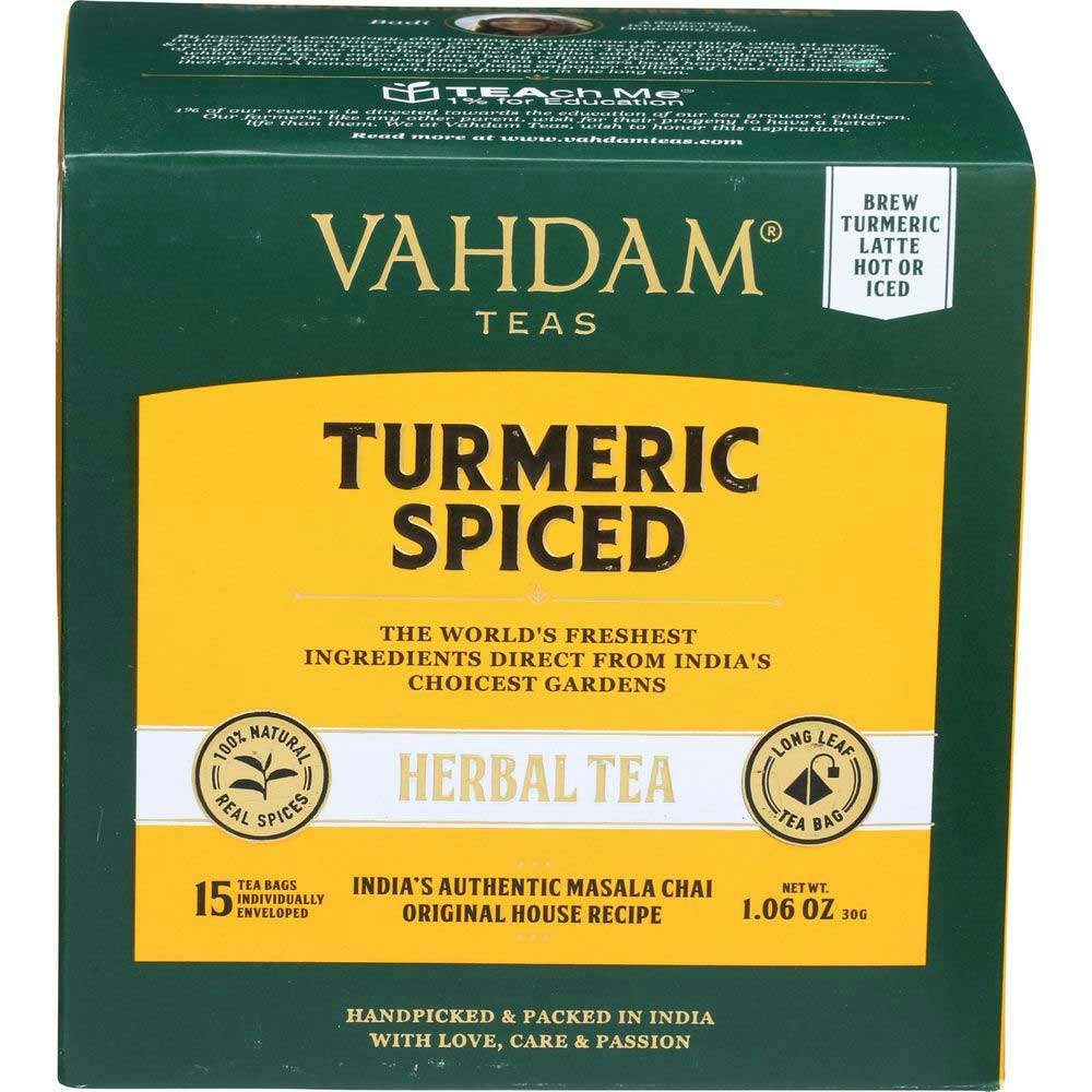 Vahdam Organic Turmeric Spiced Herbal Tea