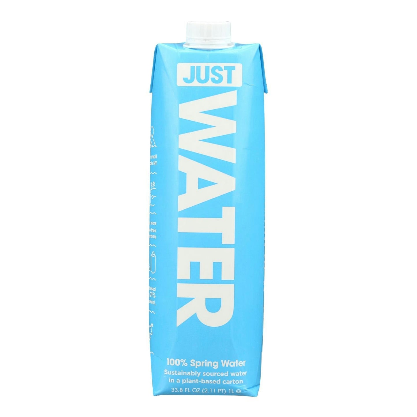 Just Water Water Spring 33.8 Fl oz (Pack of 12)