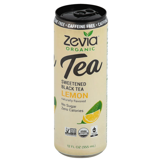 Zevia Organic Sweetened Black Tea Lemon - Case of 12 - 12 FZ