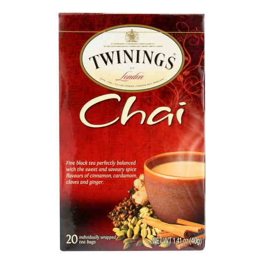 Twinings Tea Black Chai - 20 per Pack (6 Packs Total)