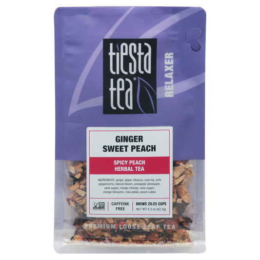 Tiesta Tea Ginger Sweet Peach 2.2 Oz (Pack of 6)