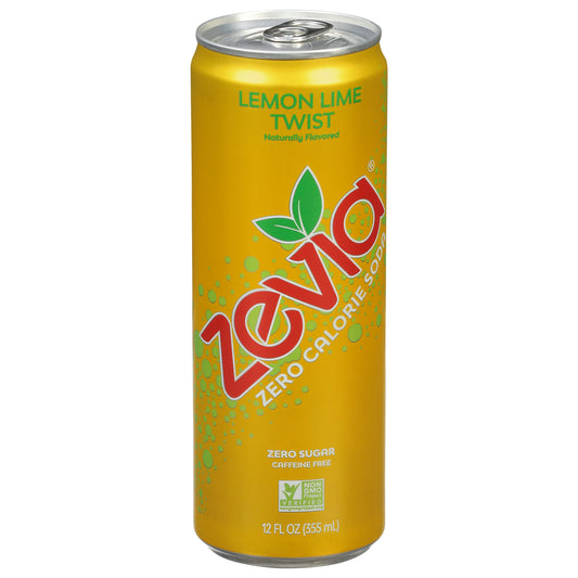 Zevia Soda Lemon Lime Twist 12 FO (Pack of 12)