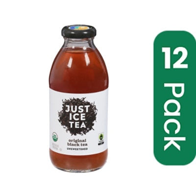 Just Ice Tea Tea Original Black Organic 16 FO (Pack of 12)