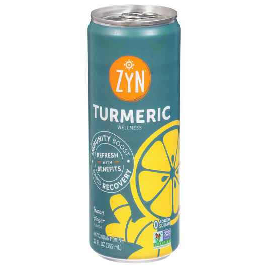 Zyn Turmeric Water Lemon Ginger 12 FO (Pack of 6)