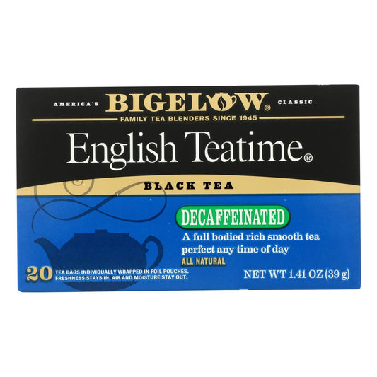 Bigelow Tea English Teatime Decaffeinated Black Tea 20 BAG (Pack of 6)