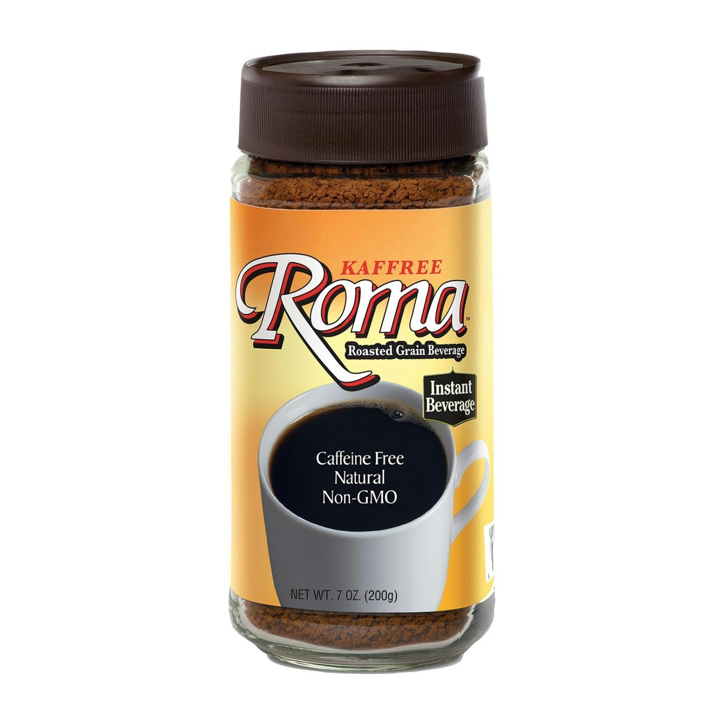 Kaffree Instant Roasted Grain Beverage - Roma 7 oz (Pack of 6)