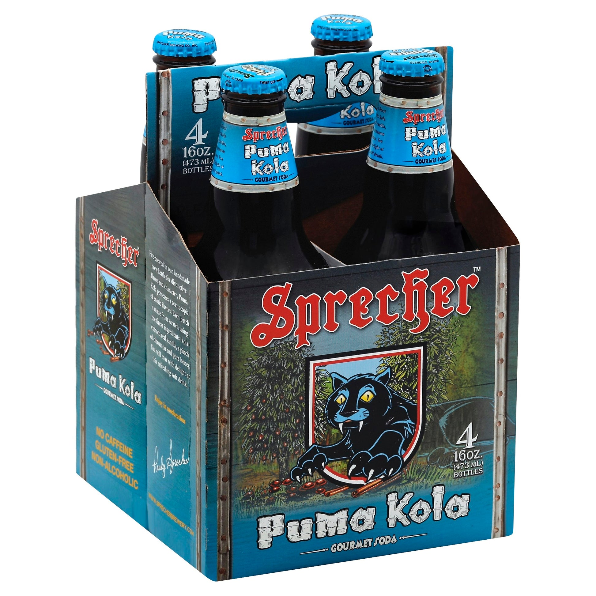Sprecher Soda Puma Kola 64 FO (Pack of 6)