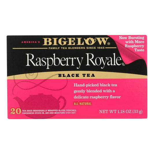 Bigelow Black Tea Raspberry Royale - 20 per Pack (6 Packs Total)