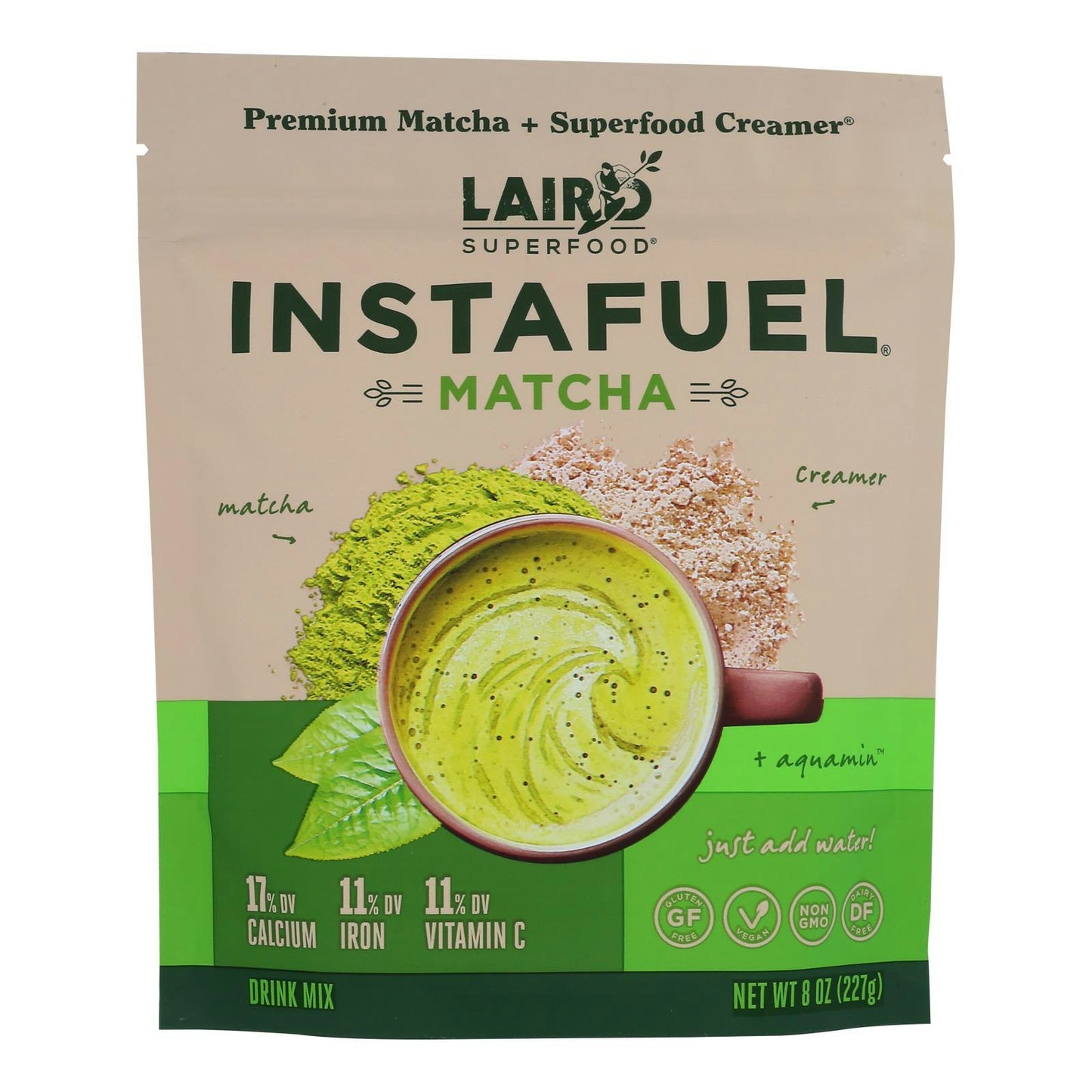 Laird Superfood - Instafuel Matcha - 8 oz (Pack of 6)