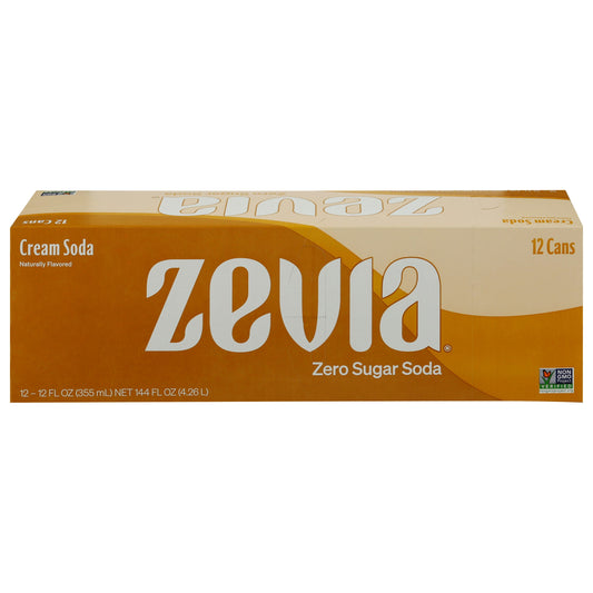 Zevia Zero Cream Soda 144 FO (Pack of 2)
