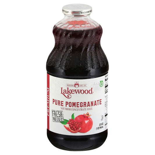 Lakewood Juice Pomegranate Pure 32 FO (Pack of 6)