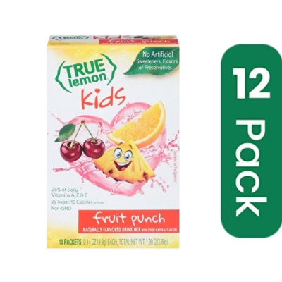 True Citrus Water Fruit Punch  1.38 oz (Pack of 12)