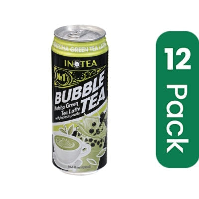 Inotea Tea Latte Matcha Green 16.6 FO (Pack Of 12)