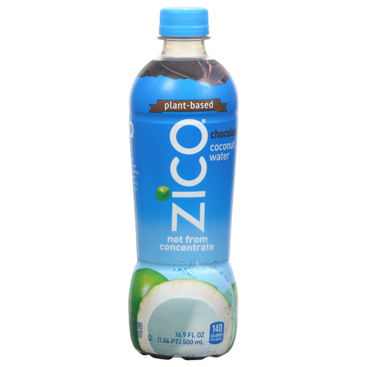ZICO Coconut Water Beverage Chocolate Flavored - 16.9 Fl. oz (Pack of 12)