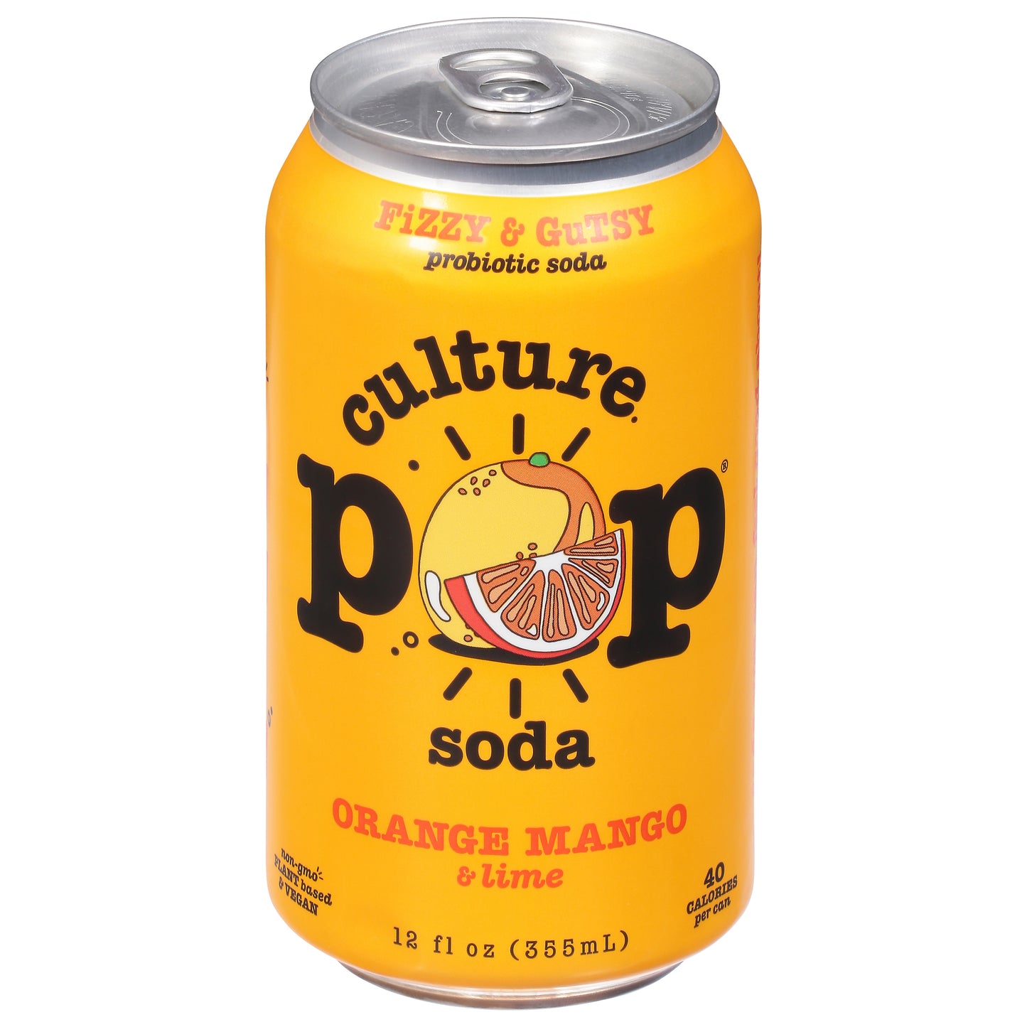 Culture Pop Soda Probiotic Orange Mango 12 FO (Pack Of 12)