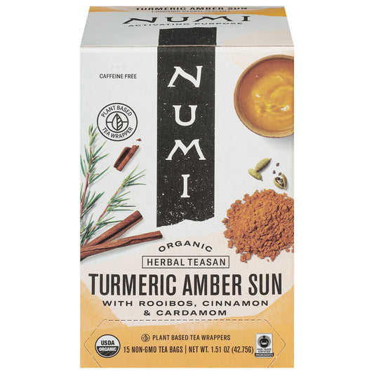 Numi Teas Tea Turmeric Amber Sun 12 Bag (Pack Of 6)
