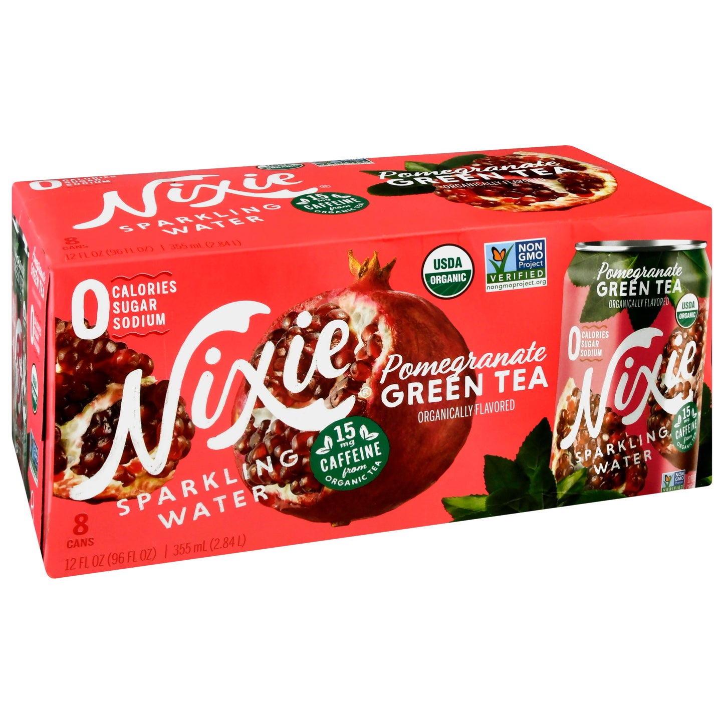 Nixie Water Sparkling Pomegranate Green Tea