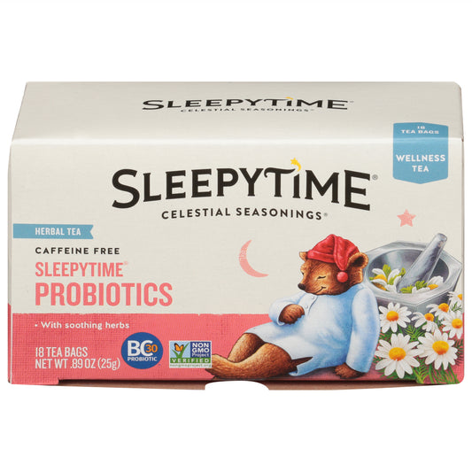 Celestial Seasonings Tea Sleepytime + Probiotics 18 Bag (Pack Of 6)