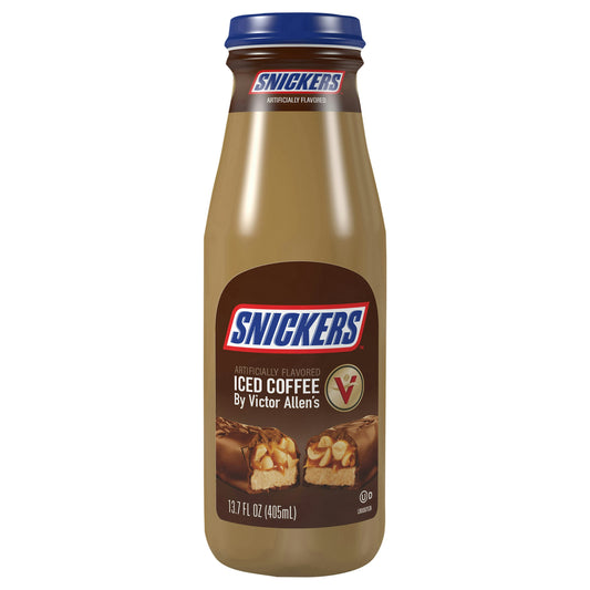 Victor Allen's Coffee Iced Latte Snickers 13.7 fl. oz (Pack of 12)