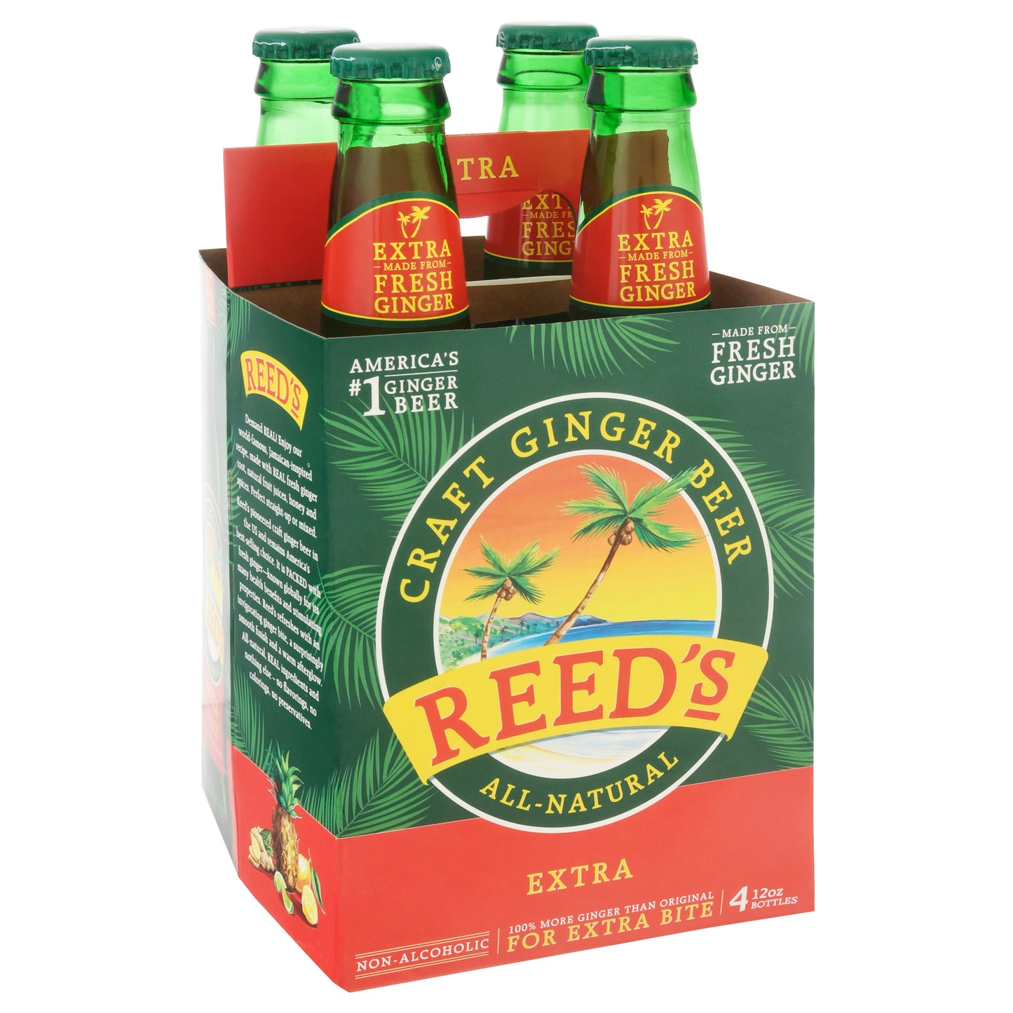 Reeds Soda 4pk Ginger Extra 48fl oz