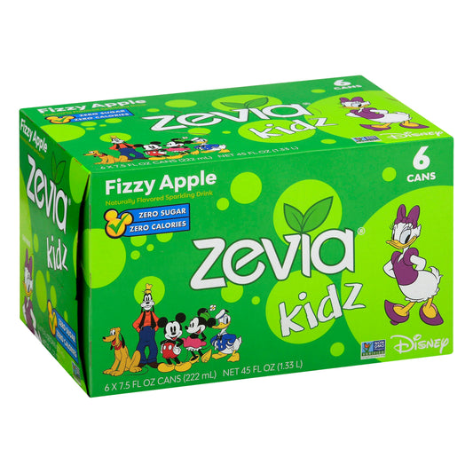 Zevia Soda Fizzy Apple Kidz 6Pack 45 Fo (Pack Of 4)