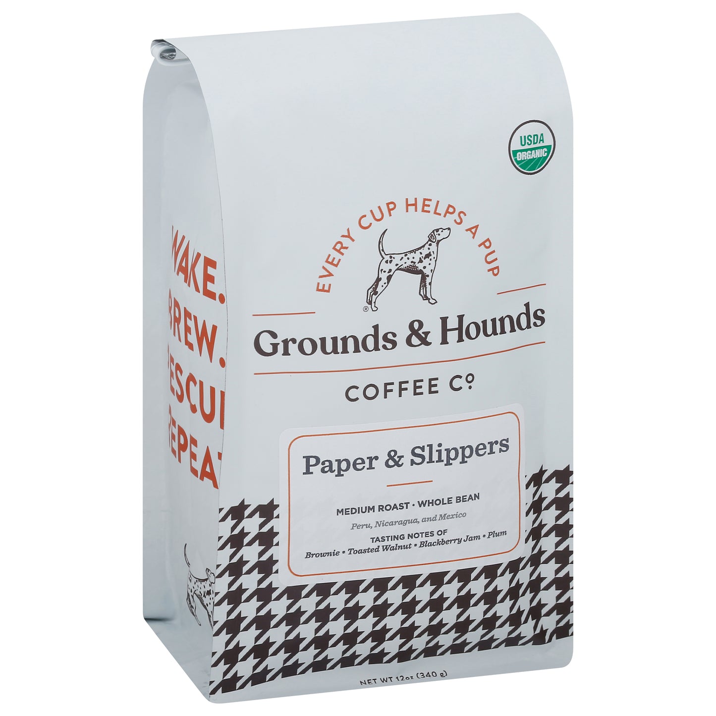 Grounds & Hounds Coffee Coffee Paper Slippers