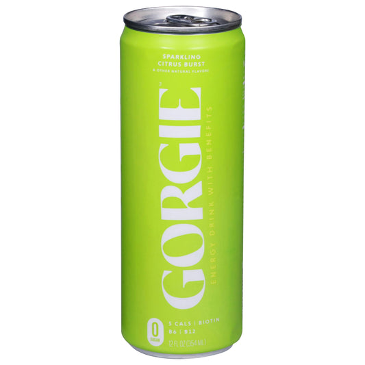 Gorgie Beverage Energy Sparkling Citrus Burst 12 fl. oz (Pack of 12)