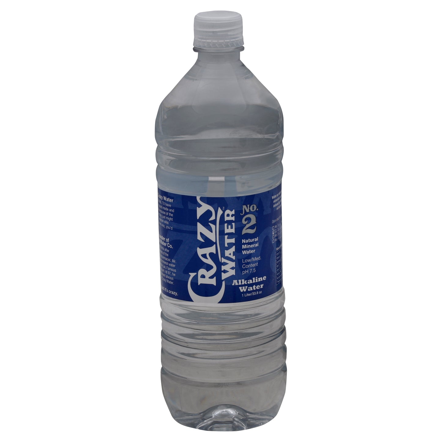 Crazy Water No. 2 Natural Mineral Low Content Water 1 liter Pack of 12