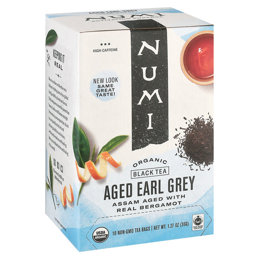 Numi Teas Tea Black Earl Grey Bergamot Assam 18 Bag (Pack Of 6)