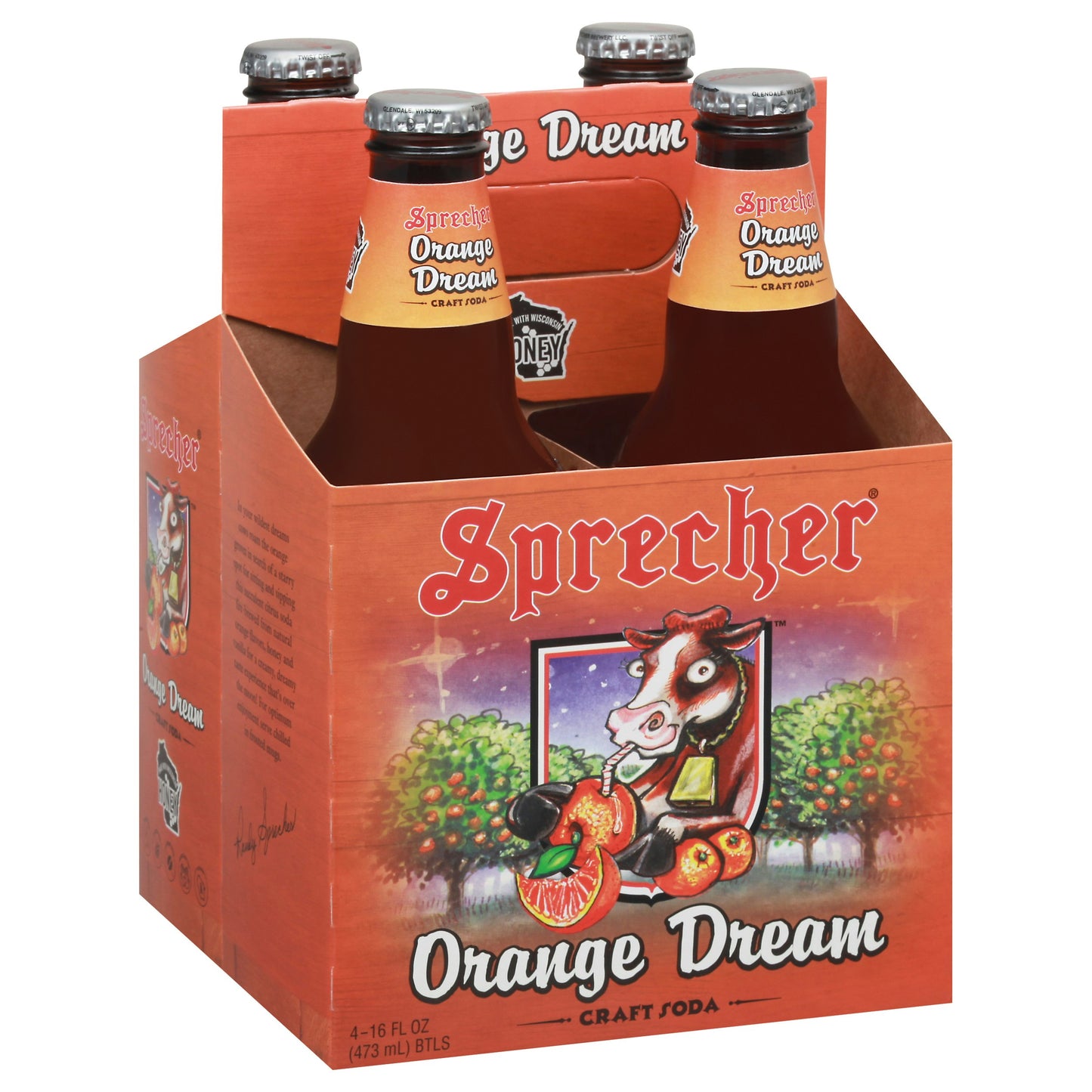 Sprecher Soda Orange Dream 64 FO (Pack of 6)