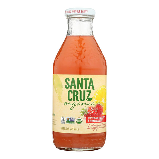 Santa Cruz Organic - Lemonade Strawberry 16 oz (Pack of 8)
