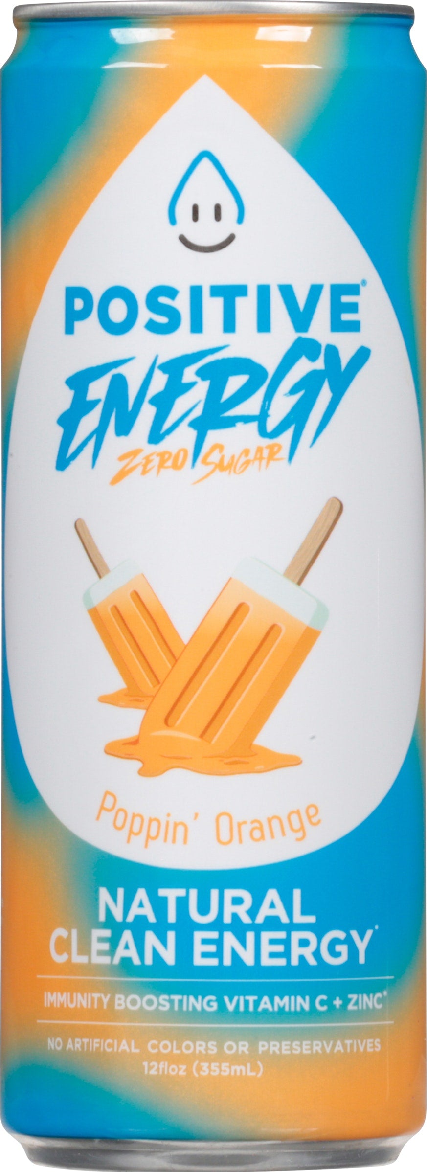 Positive Beverage Beverage Poppin Orange 12 Fl Oz (Pack of 12)