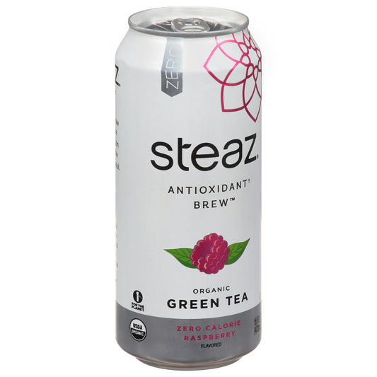 Steaz Tea Antiox Brew Zero Raspberry 16 FO (Pack of 12)