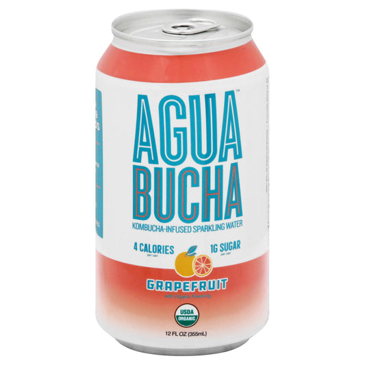 Agua Bucha Water Sparkling Kombucha Infused Grapefruit