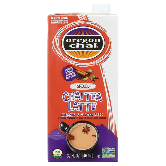 Oregon Chai Organic Chai Tea Latte Spiced 32 fl. oz (Pack of 6)